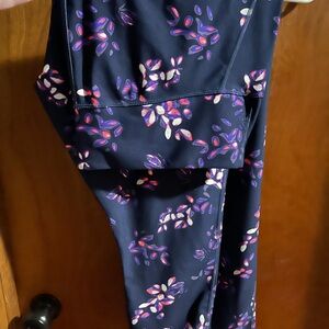 Under Armour Purple and Pink Floral Leggings